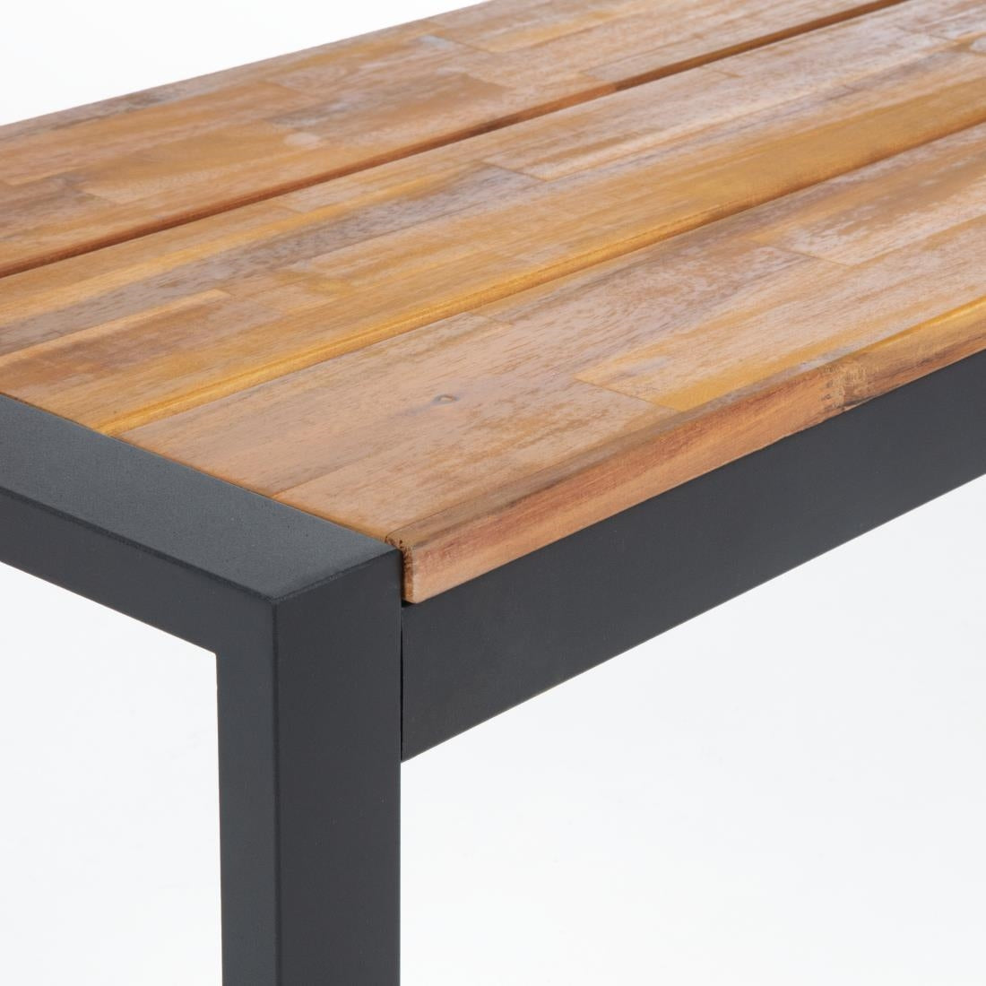 Bancs industriels en acier et acacia Bolero 1600 mm (lot de 2) — DS158