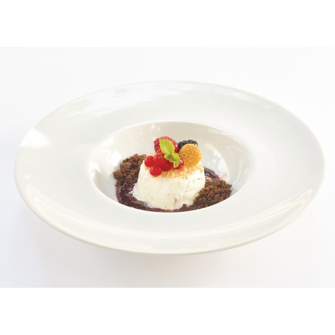 Assiettes creuses bord large Saturnia Napoli 150mm (lot de 10) — DS170