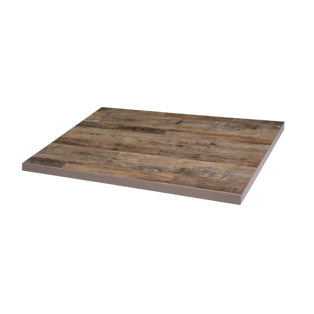 Plateau de table rectangulaire pré-percé Bolero urban foncé 700mm — DT440