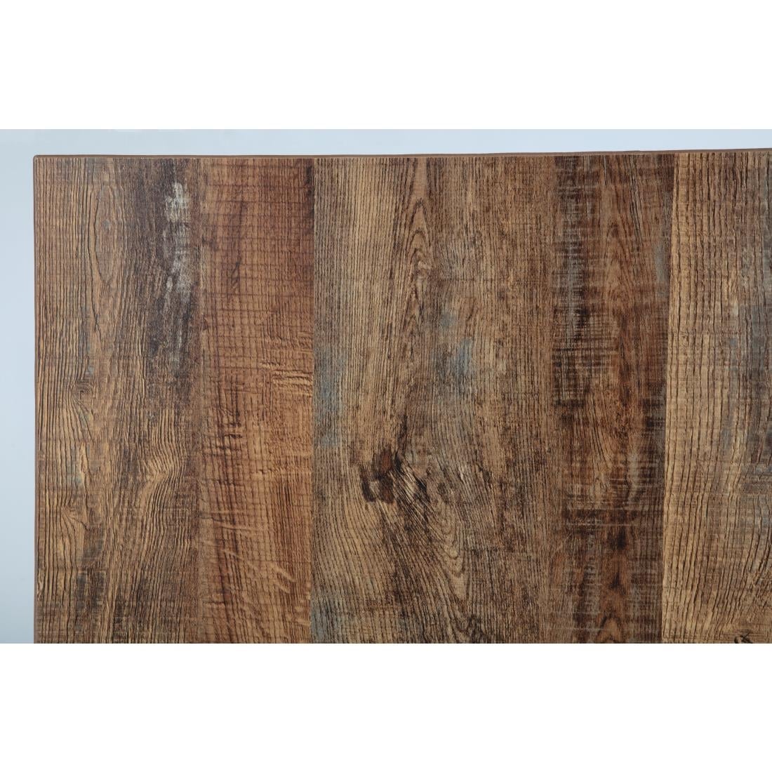 Plateau de table rectangulaire pré-percé Bolero urban foncé 700mm — DT440