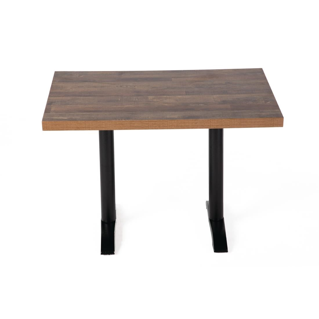 Plateau de table rectangulaire pré-percé Bolero urban foncé 700mm — DT440