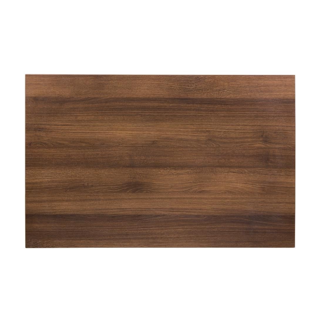 Plateau de table rectangulaire pré-percé Bolero chêne rustique 700mm — DT442