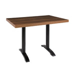 Plateau de table rectangulaire pré-percé Bolero chêne rustique 700mm — DT442