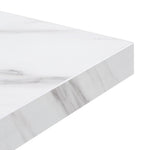 Plateau de table carré pré-percé Bolero effet marbre 700 mm — DT446