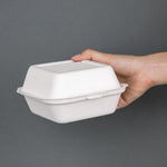 Boîtes à hamburger en bagasse Fiesta Compostable 155mm (lot de 500) — DW247