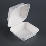 Boîtes à hamburger en bagasse Fiesta Compostable 155mm (lot de 500) — DW247