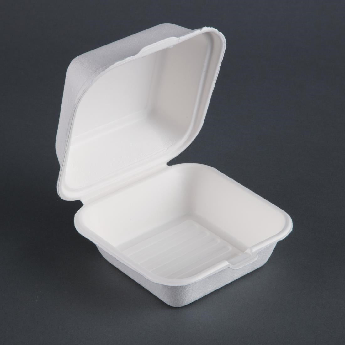 Boîtes à hamburger en bagasse Fiesta Compostable 155mm (lot de 500) — DW247