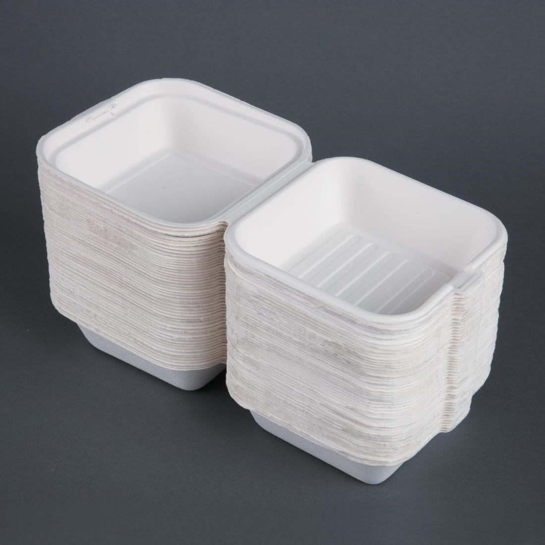 Boîtes à hamburger en bagasse Fiesta Compostable 155mm (lot de 500) — DW247
