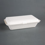 Barquettes à charnière en bagasse Fiesta Compostable 248mm (lot de 250) — DW249