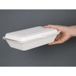 Barquettes à charnière en bagasse Fiesta Compostable 248mm (lot de 250) — DW249