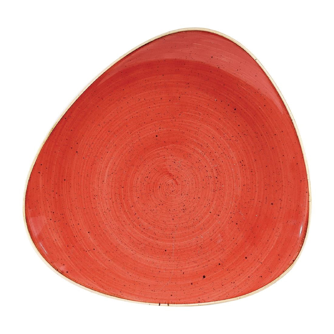 Assiettes triangulaires Churchill Stonecast Berry Red 265mm (Lot de 12) — DW367
