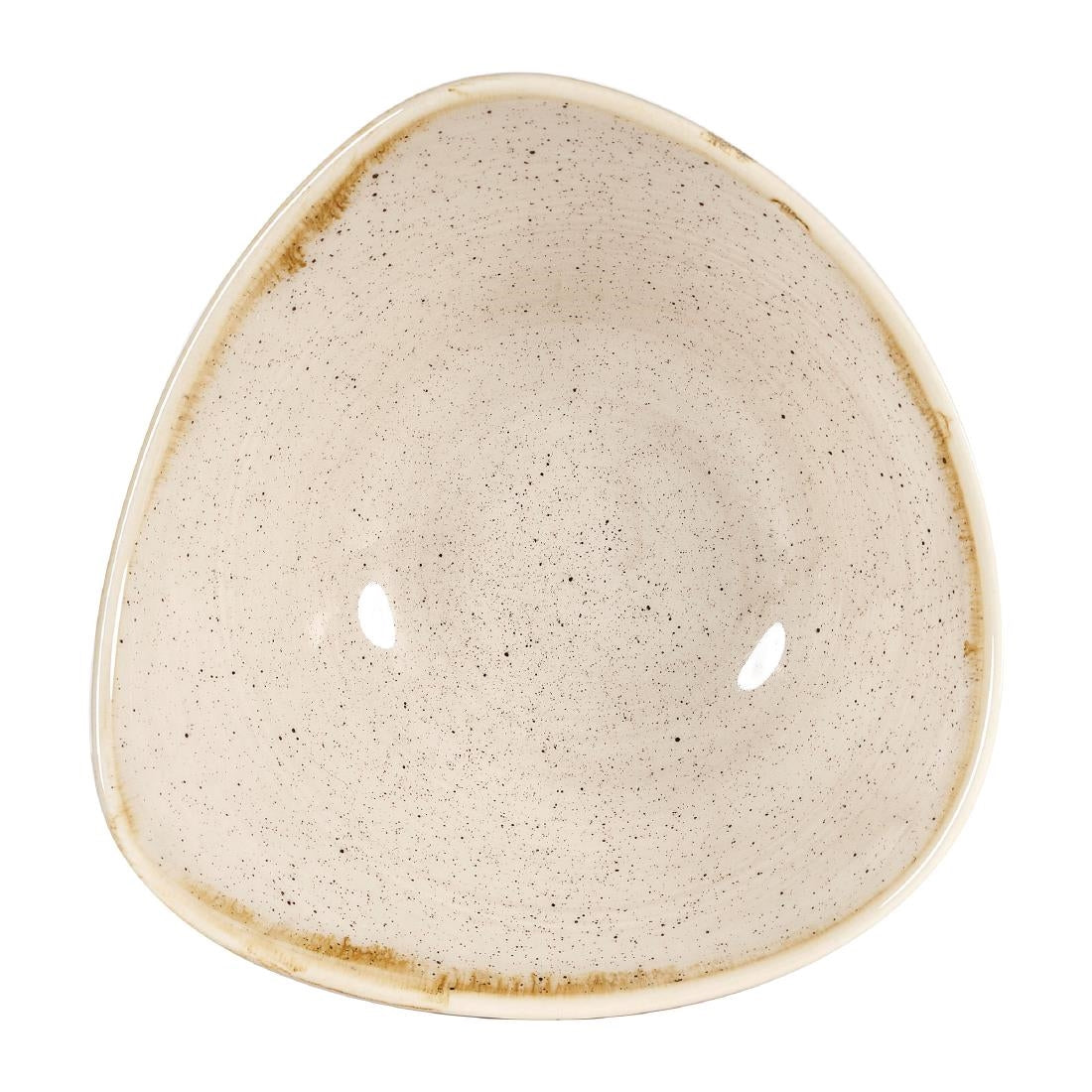 Bols triangulaires Churchill Stonecast Nutmeg Cream 153mm (Lot de 12) — DW371