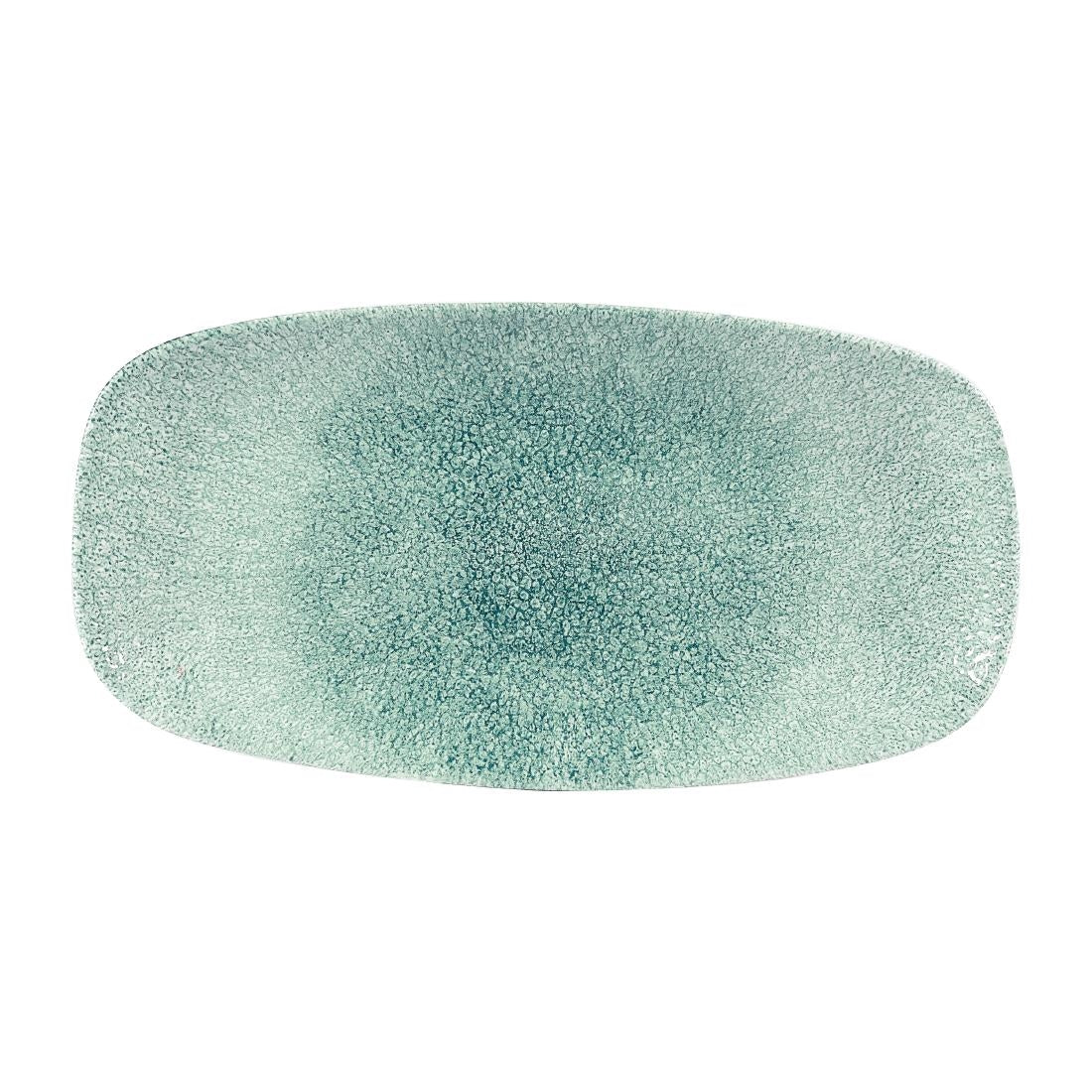 Assiettes oblongues Churchill Studio Prints Raku Jade Green 153 x 298mm (Lot de 12) — DW405