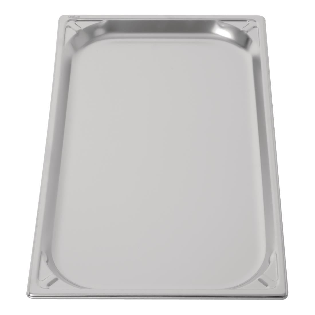 Bac inox 18/10 GN 1/1 professionnel Vogue 20mm — DW431