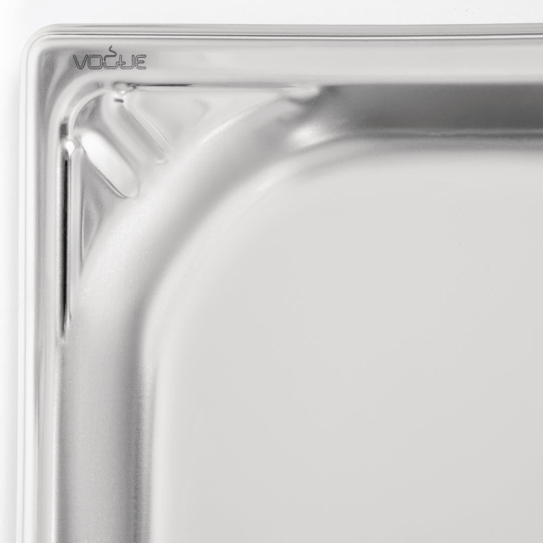 Bac inox 18/10 GN 1/1 professionnel Vogue 20mm — DW431