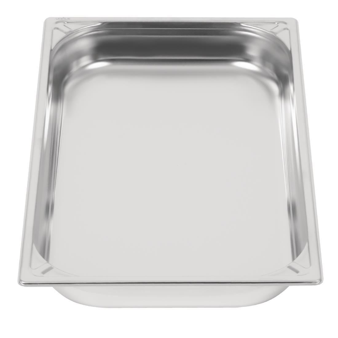 Bac inox 18/10 professionnel Vogue GN 1/1 65mm — DW433