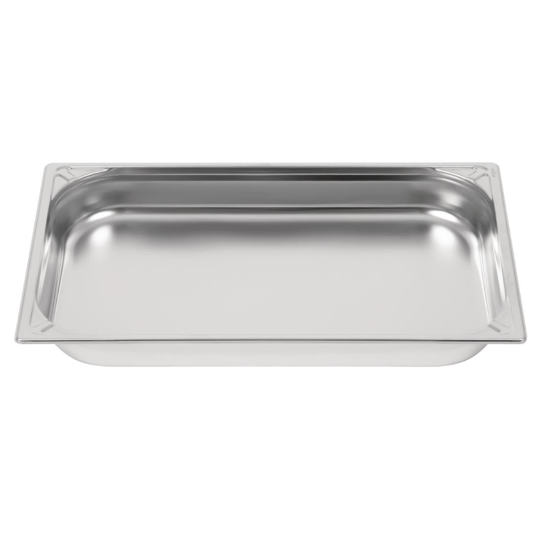 Bac inox 18/10 professionnel Vogue GN 1/1 65mm — DW433