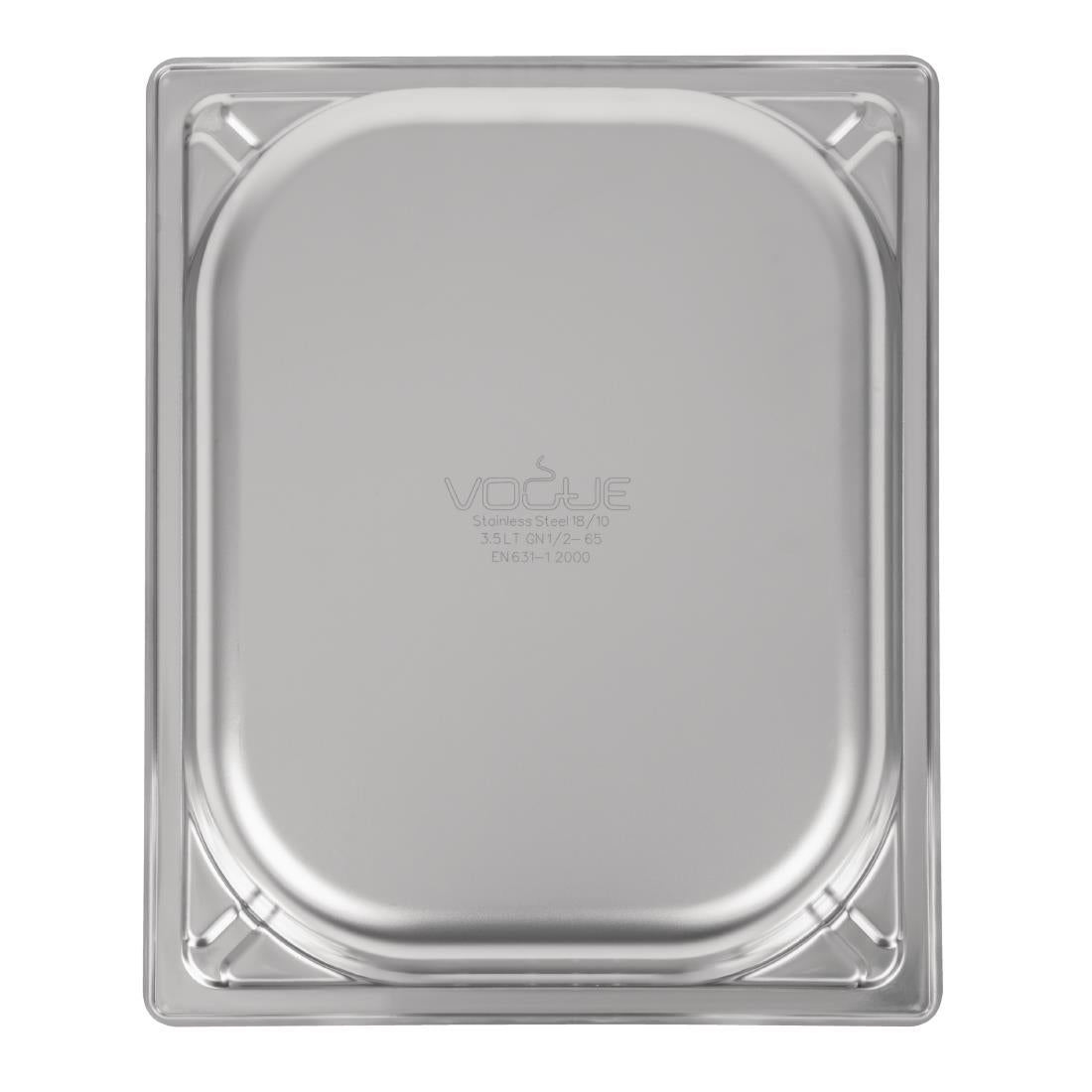 Bac professionnel inox 18/10 Vogue GN 1/2 65mm — DW438