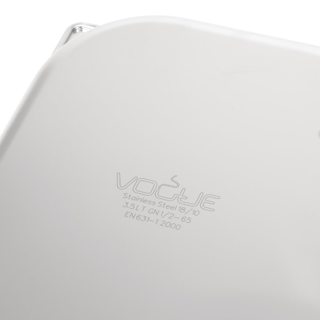 Bac professionnel inox 18/10 Vogue GN 1/2 65mm — DW438