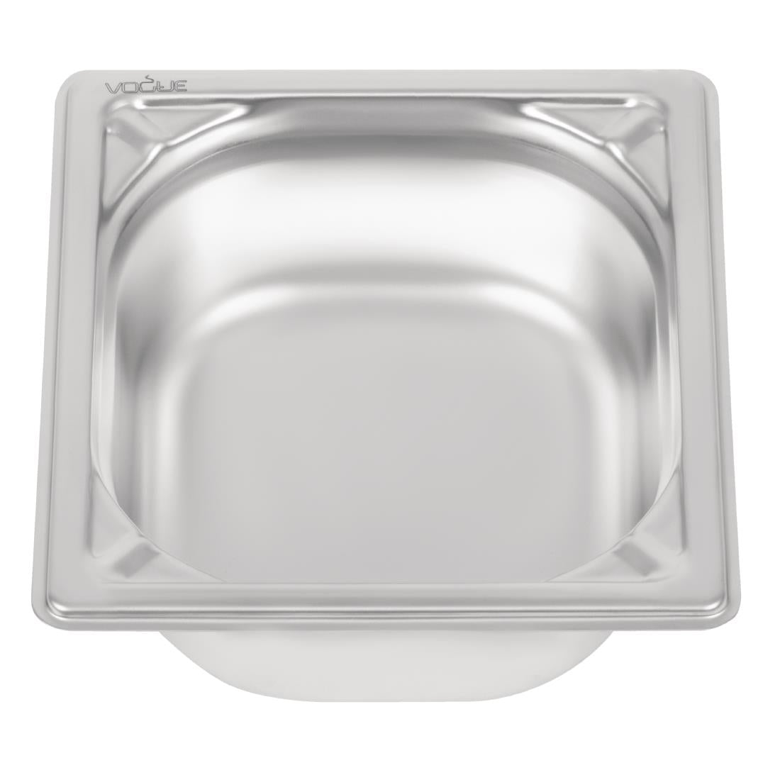 Bac inox 18/10 professionnel Vogue GN 1/6 65mm — DW449