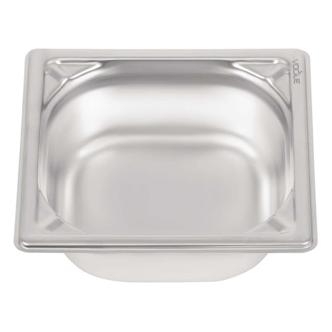 Bac inox 18/10 professionnel Vogue GN 1/6 65mm — DW449