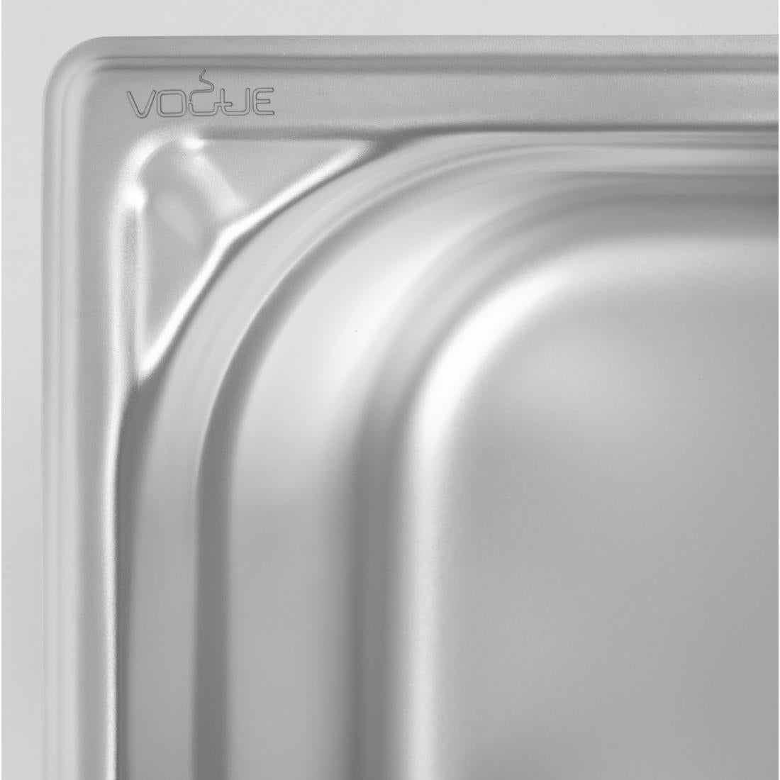Bac inox 18/10 professionnel Vogue GN 1/6 100mm — DW450