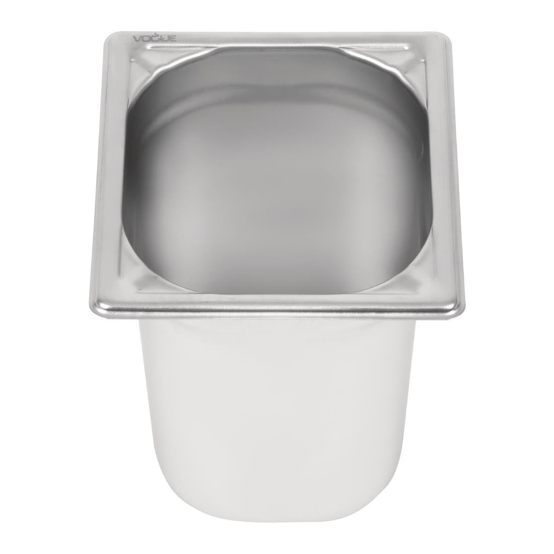 Bac professionnel inox 18/10 Vogue GN 1/6 200mm — DW452