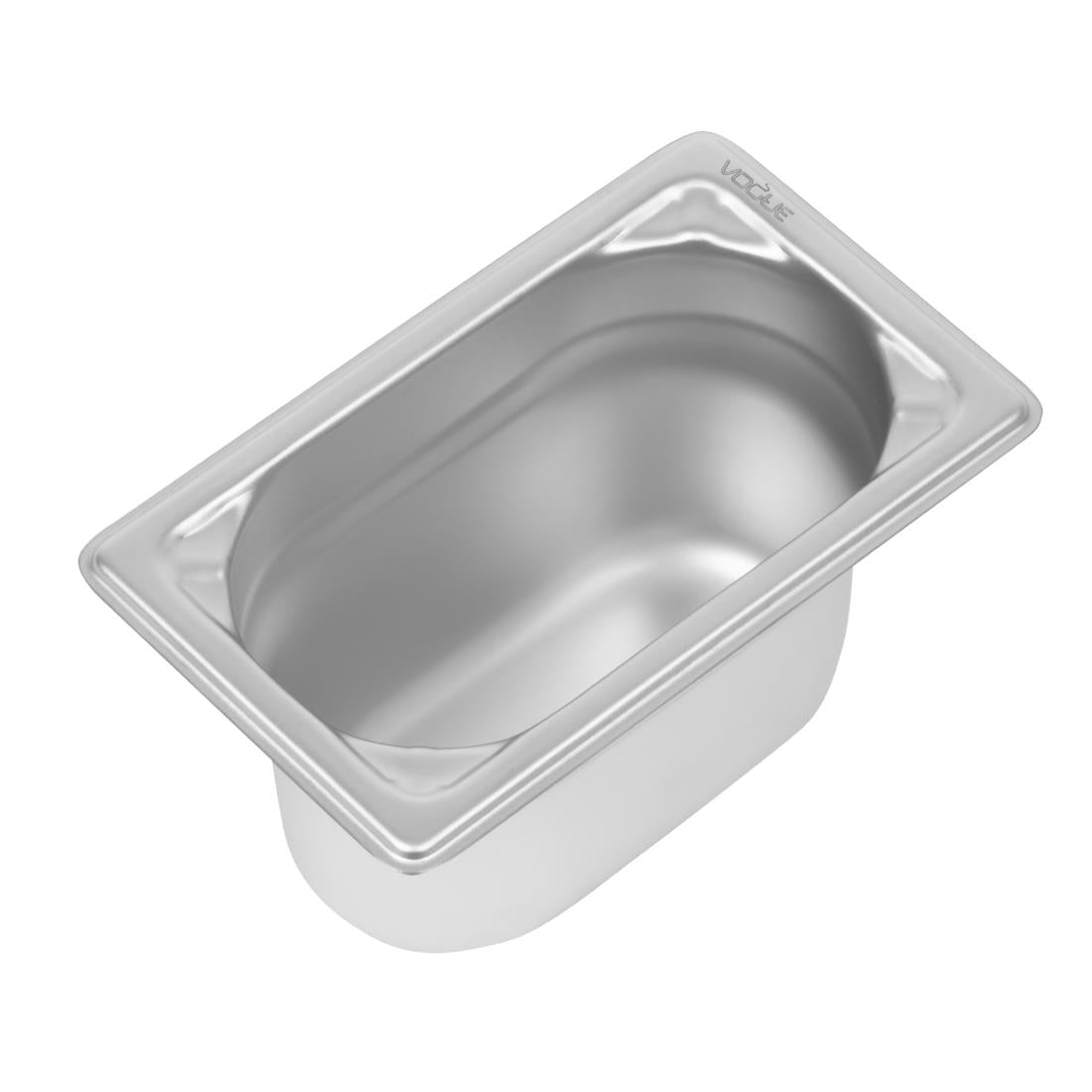 Bac inox 18/10 professionnel Vogue GN 1/9 100mm — DW454