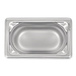 Bac inox 18/10 professionnel Vogue GN 1/9 100mm — DW454