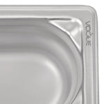 Bac inox 18/10 professionnel Vogue GN 1/9 100mm — DW454