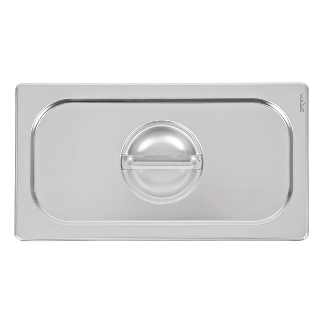 Couvercle inox 18/10 professionnel Vogue GN 1/3 — DW457