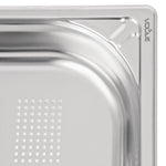 Bac inox 18/10 perforé GN 1/1 professionnel Vogue 65mm — DW461
