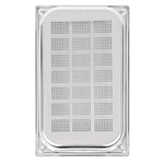Bac inox 18/10 perforé GN 1/1 professionnel Vogue 65mm — DW461
