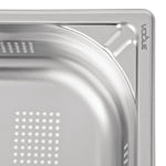 Bac inox 18/10 perforé GN 1/1 professionnel Vogue 100mm — DW462