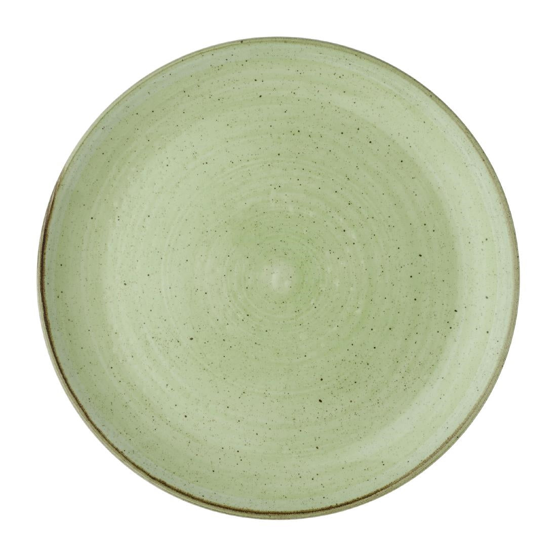 Assiettes avec rebord Churchill Stonecast Sage Green 288mm (Lot de 12) — DX005