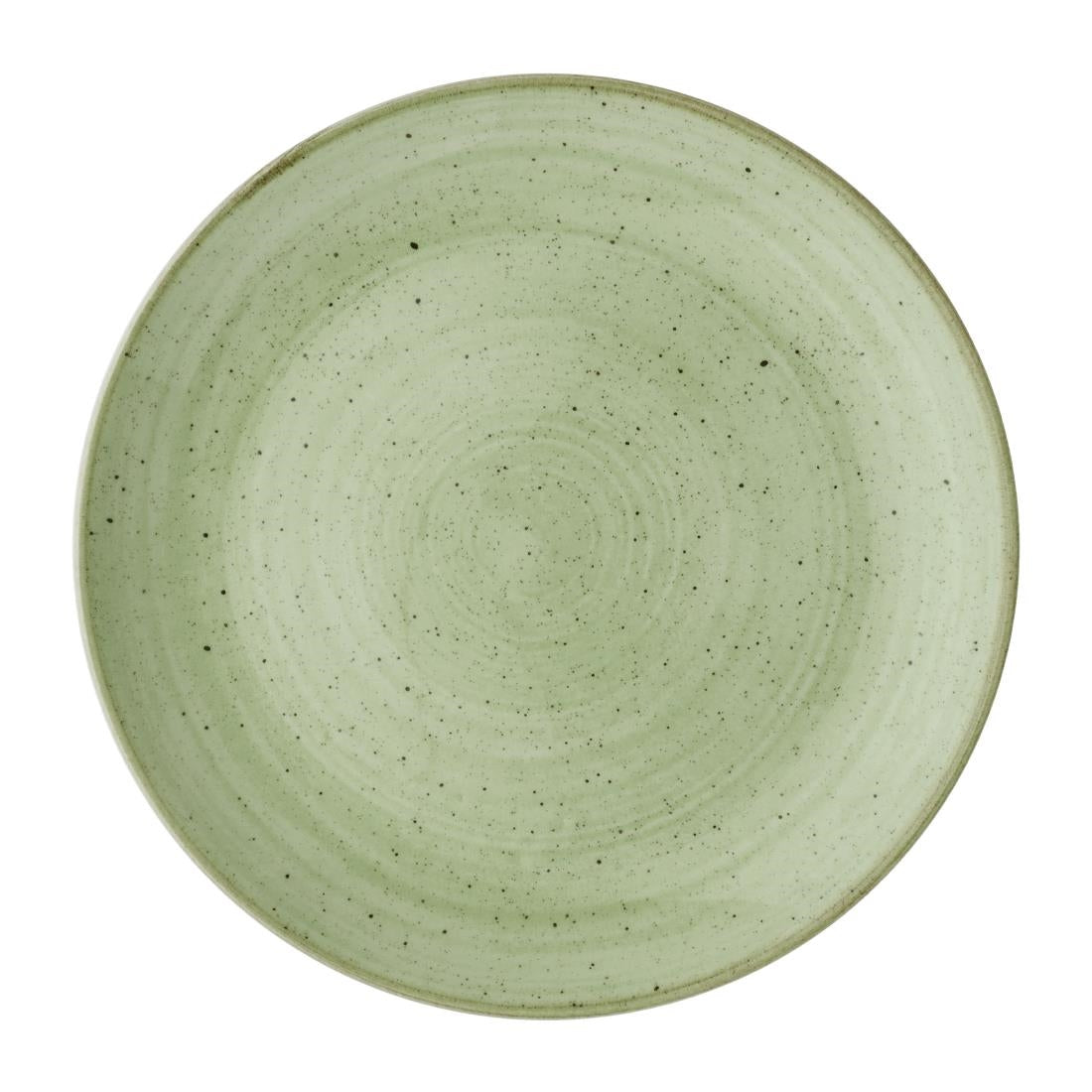Assiettes avec rebord Churchill Stonecast Sage Green 217mm (Lot de 12) — DX007