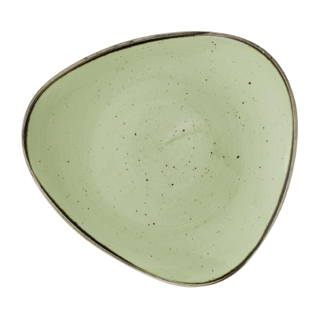 Assiettes triangulaires Churchill Stonecast Sage Green 229mm (Lot de 12) — DX012