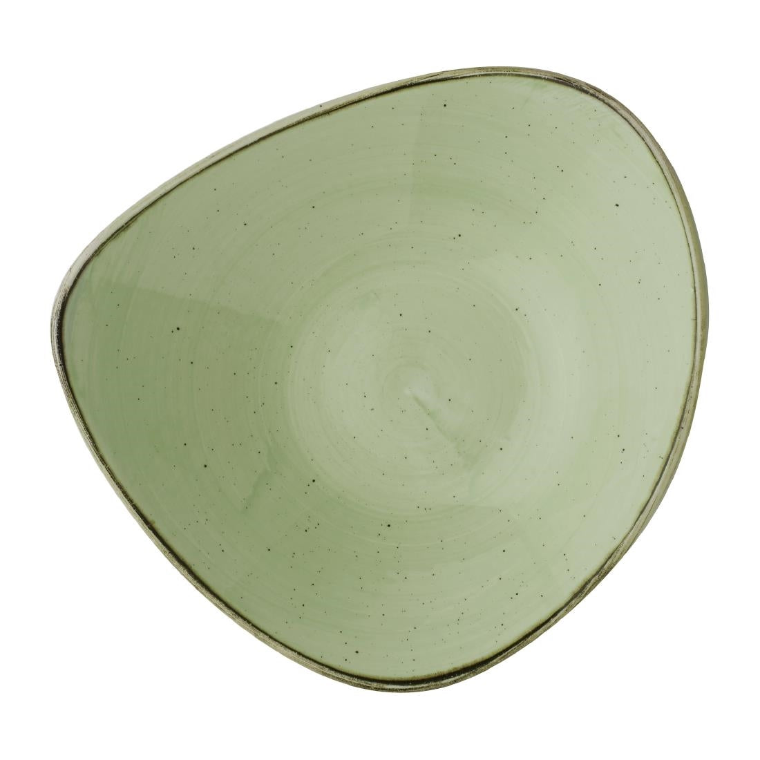 Bols triangulaires Churchill Stonecast Sage Green 235mm (Lot de 12) — DX013