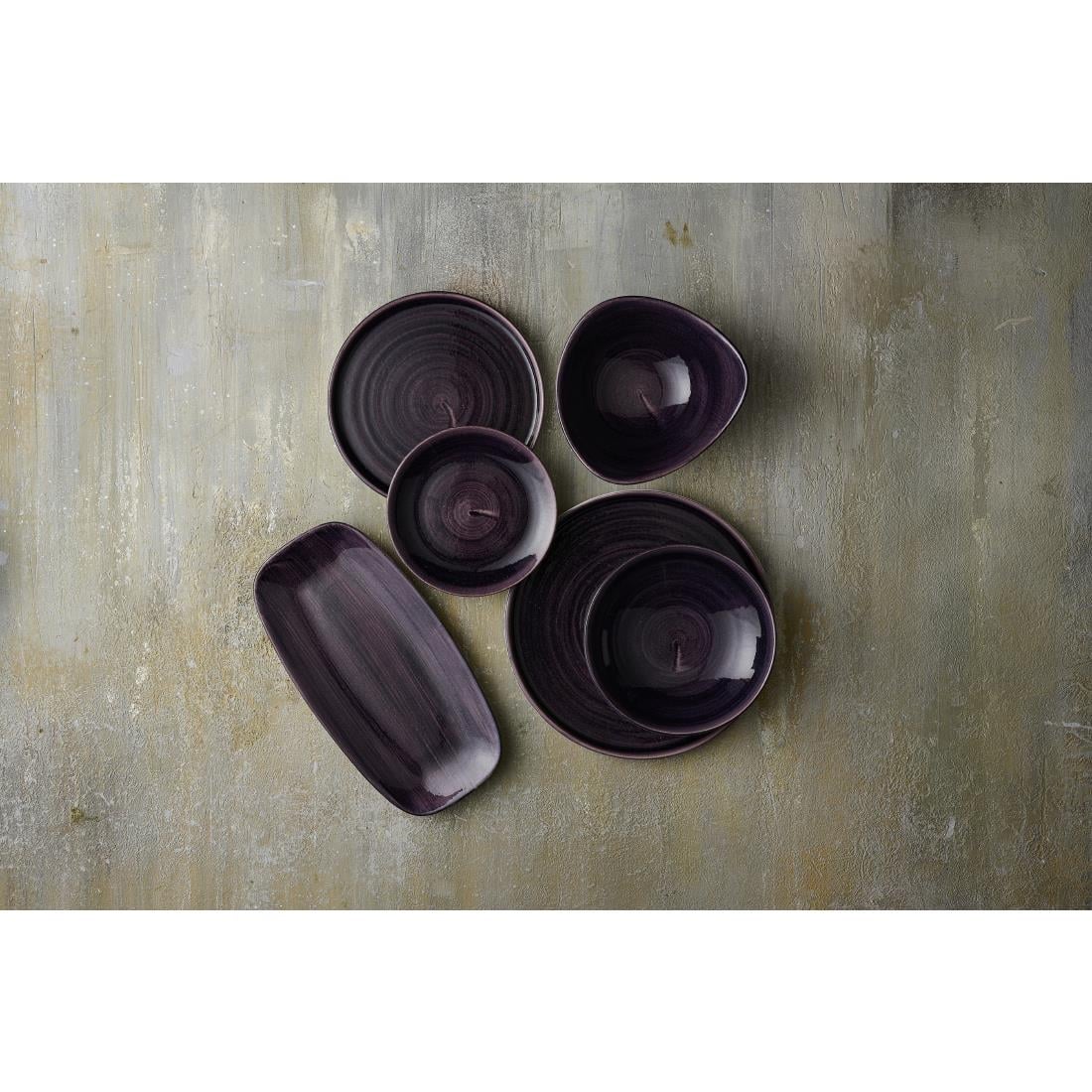 Assiettes rondes Churchill Stonecast Patina Purple 217mm (Lot de 12) — DX060