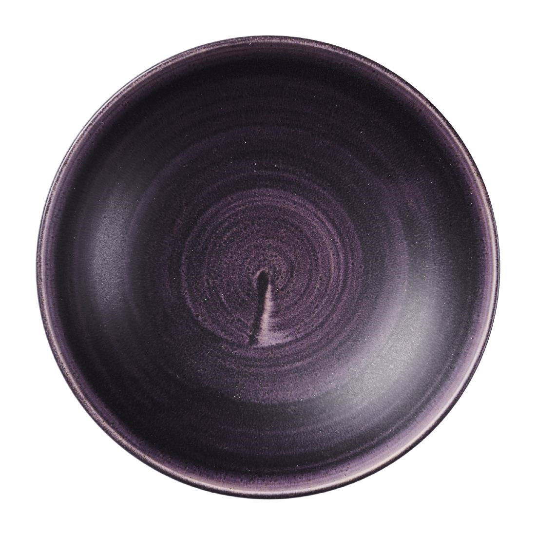 Assiettes coupes rondes Churchill Stonecast Patina Purple 182mm (Lot de 12) — DX063