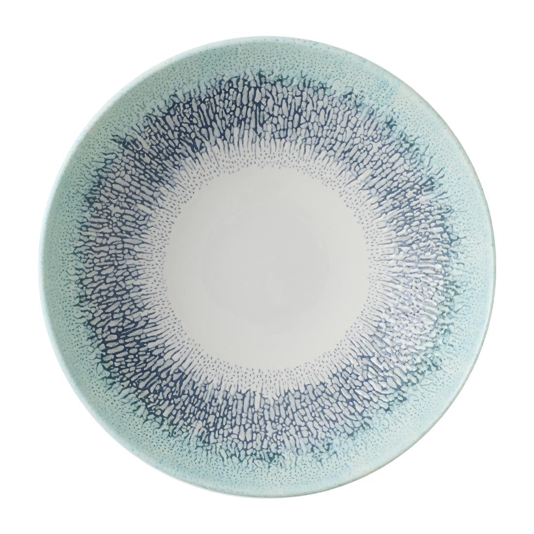 Assiettes coupes rondes Churchill Studio Prints Fusion Blue 182mm (Lot de 12) — DX077