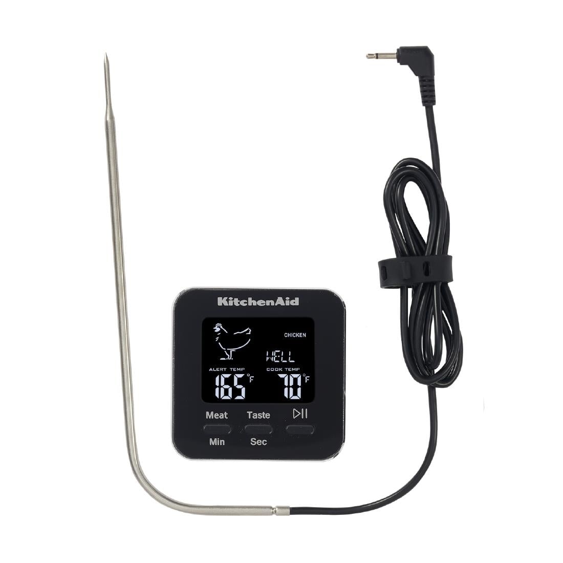 Thermomètre à sonde numérique filaire noir KitchenAid Global — DX296