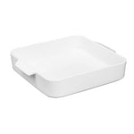 Plats à four carrés avec poignées Olympia Whiteware 260x225x50mm (lot de 2) — DX386