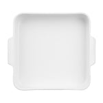 Plats à four carrés avec poignées Olympia Whiteware 260x225x50mm (lot de 2) — DX386