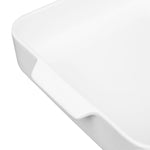 Plats à four carrés avec poignées Olympia Whiteware 260x225x50mm (lot de 2) — DX386