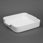Plats à four carrés avec poignées Olympia Whiteware 260x225x50mm (lot de 2) — DX386