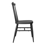 Chaises en aluminium Bolero Windsor noires (lot de 4) — DX686