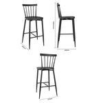 Tabourets hauts en aluminium Bolero Windsor noirs (lot de 2) — DX688