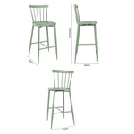 Tabourets hauts en aluminium Bolero Windsor verts (lot de 2) — DX689