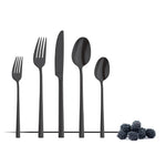 Fourchettes à gâteau Amefa Metropole PVD noires (lot de 12) — DX698